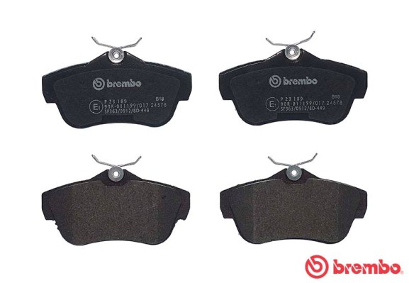 A.B.S. P 23 189 BREMBO Bremsbelagsatz, Scheibenbremse